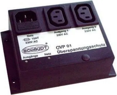 Produktbild von Schaudt 230V Überspannungsschutz01 Maße: H 45 x B 130 x H 90 mm