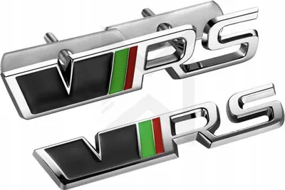Produktbild von Skoda-Emblem Logo VRS auf dem Grill