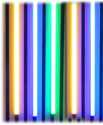 Produktbild von 2027 LED IC-Digital ALU Hoch Leuchte RGB 5x1m App Steuer. Netzteil 24V
