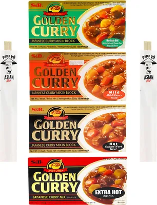 Produktbild von S&B Golden Curry Mix 4x220g