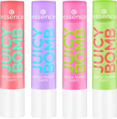 Produktbild von Set aus 4 Juicy Bomb Lip Balms - 01/02/03/04
