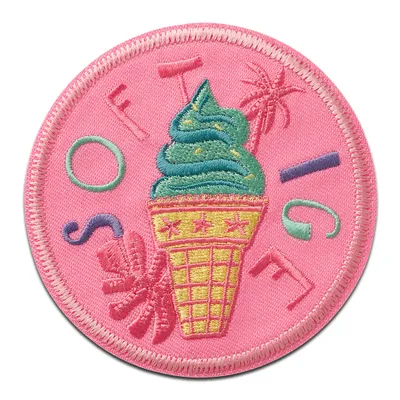 Produktbild von Mono Quick Soft Ice pink - Aufnäher, Bügelbild, Aufbügler, Applikationen, Patches, Flicken, zum aufbügeln, Größe: 8 x 8 cm
