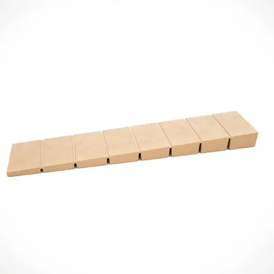 Produktbild von Möbelkeile Kunststoff 10x2x0,8 cm Beige - Unebenheiten ausgleichen, integrierte Bruchstellen