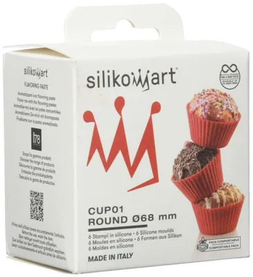 Image de Moules à muffins en silicone 6 pièces