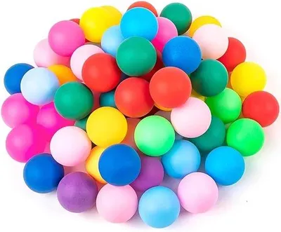 Produktbild von Famanu Tischtennisbälle 50 Stück - Bunte Multifunktionsbälle für Erwachsene und Kinder