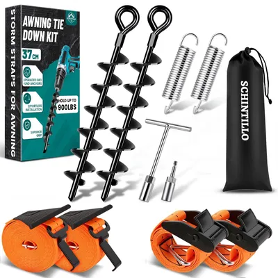 Image de Kit de sangles de tension pour stores | Ancrages améliorés pour camping-cars et caravanes