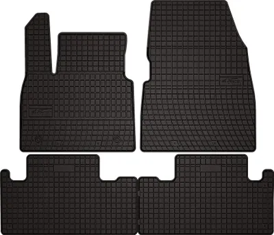 Image de Tapis de sol voiture en caoutchouc pour Renault Megane E-Tech (2022-, crossover) Noir, lot de 4 pièces, fixations