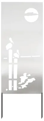 Immagine prodotto di vidaXL Schermo privacy da giardino in tela argento 50 x 140 cm in acciaio inox