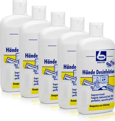 Produktbild von Dr. Becher Hände Desinfektion 100ml Parfüm- und farbstofffreies Gel (5er Pack)