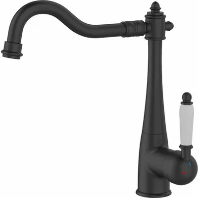 Image de Kitchen Tap Rousseau RETRO Black Matte finish