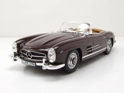 Produktbild von Norev 183891 Mercedes 300 SL Roadster 1957 dunkelrot 1:18