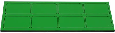 Produktbild von Magnetische Symbole Rechteck 30x19mm VE=8 Stück hellgrün