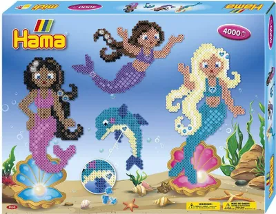 Obrázek produktu pro Hama 3150 Hama nažehlovací korálky midi "Mořské panny", dárkové balení