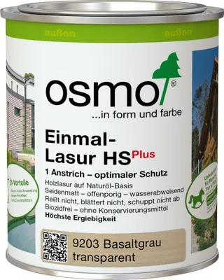 Produktbild von Osmo Einmal-Lasur HS Plus 750 ml basaltgrau