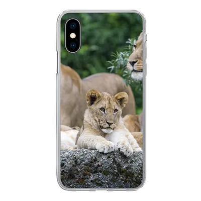Produktbild von MuchoWow® Handyhülle Schutzhülle Hülle für iPhone X Löwen - Tiere - Jungtiere Silikon Softcase Handy Hülle - Handyhülle