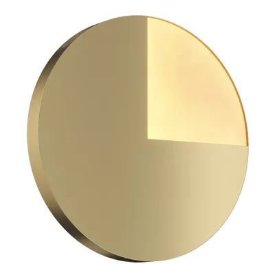 Obrázek produktu pro Jupiter Contemporary Wall Light Aluminium Brass 1 Light 10W
