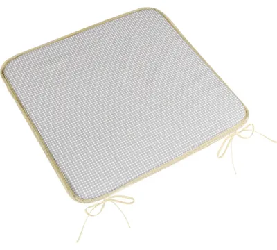 Immagine prodotto di Cuscino di seduta Adéla liscio - 40x40 cm - Grigio,Bianco