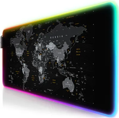 Produktbild von Titanwolf RGB Gaming Mauspad, Mousepad XL 800 x 300mm verbessert Präzision & Geschwindigkeit, Global