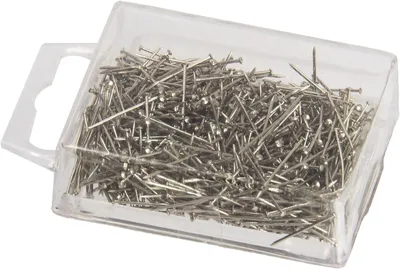 Productafbeelding van Rechte Pinnen - Naaipinnen - Kleding Maken - Nikkel Verchroomd - 18mm - Zilver