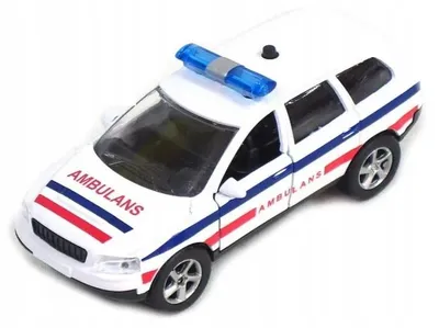 Produktbild von Hipo Volvo Metall-Ambulanz 3D mit Licht und Sound