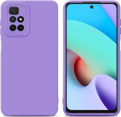 Produktbild von Cadorabo Hülle für Xiaomi RedMi 10 Schutz Hülle in Lila TPU Silikon Etui Case Handyhülle