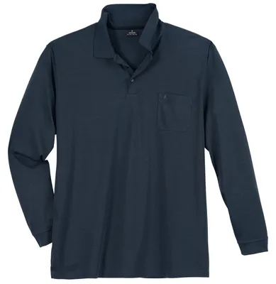 Produktbild von Ragman Softknit Langarm-Polo XXL marine