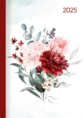 Produktbild von Lady Journal Roses 2025 - Rose - Taschenkalender A6 (10,7x15,2 cm) - Weekly - 192 Seiten - Notiz-Buch - Termin-Planer - Alpha Edition