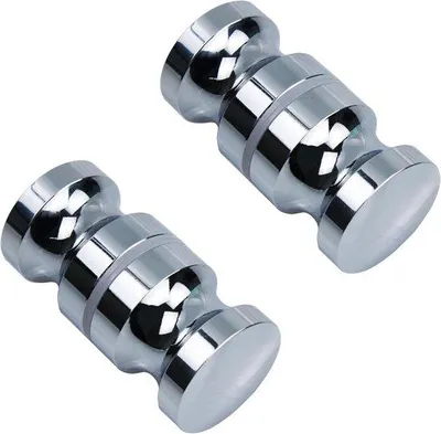 Immagine prodotto di Maniglia per doccia in acciaio inossidabile da 30 mm con vetro su entrambi i lati