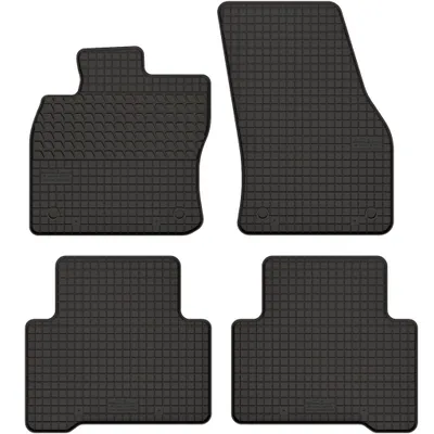 Produktbild von Gummimatten passend für VW Touran III Gummi Fußmatten Satz Schwarz + Stopper