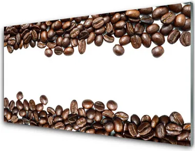 Imagen del producto de Panel de vidrio para cocina, 100x50 cm, protector contra salpicaduras, diseño de granos de café