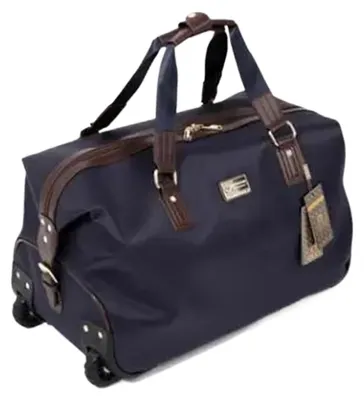 Image de Valise pliable avec roulettes, idéale pour les voyages