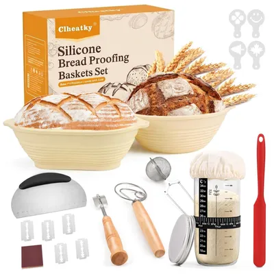 Image de Solidchoice - Ensemble de paniers en osier pour la cuisson du pain
