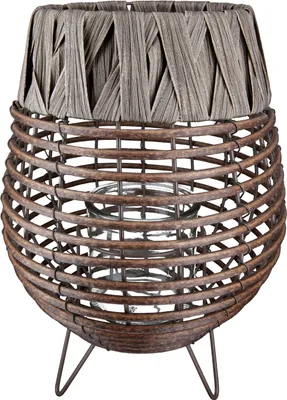 Produktbild von GILDE Polyethylen Deko Windlicht "Aves" auf Metallfuß VE 3