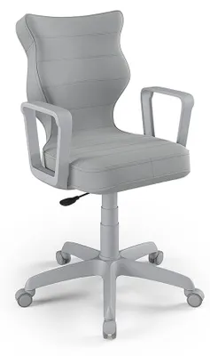 Zdjęcie produktu dla Krzesło Wzrostowe Dla Dzieci I Młodzieży, Ergonomiczne Krzesło Do Biurka, Dla Osób O Wzroście 146-176 Cm, Kolor: Szary (Velvet 03)