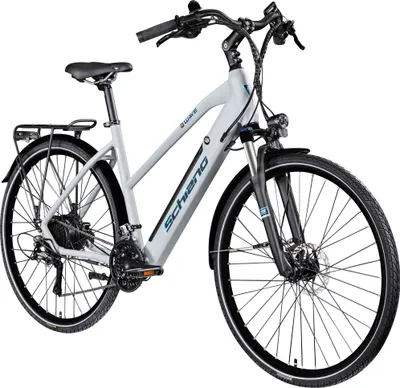 Produktbild von Schiano E-Wave E Bike 28 Zoll Pedelec 160 - 170cm Damen Herren Elektro Fahrrad Trekking Rad 24 Gänge