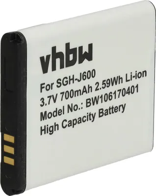 Produktbild von vhbw Akku kompatibel mit Samsung B3210 Corby TXT, C3050, B3310, GT-C3050, S7350 Ultra Slide Handy Smartphone Telefon (700 mAh, 3,7 V, Li-Ion)