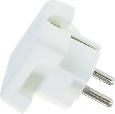 Produktbild von BACHMANN Schutzkontaktstecker, weiß flache Ausführung, montierbar