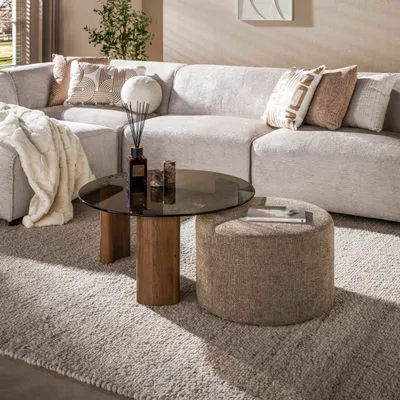 Produktbild von Hoyz Collection – Tinto Couchtisch – Braun – 80 x 80 x 40 cm