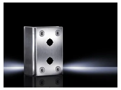 Produktbild von Rittal Tastergehäuse 2 Taster SM 2384020 edelstahl IP66 d:22,5mm