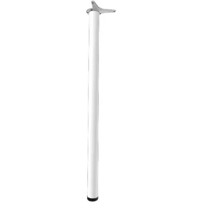Produktbild von Tischfuß zylindrisch Tischbein ø 60mm Möbelbein L 1100mm, Stahl weiß lackiert