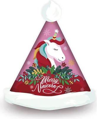 Produktbild von Einhorn Weihnachtsmütze Weihnachtsstrumpf Weihnachtsstrümpfe Christbaumschmuck Nikolausstrumpf Nikolausstiefel Pferd