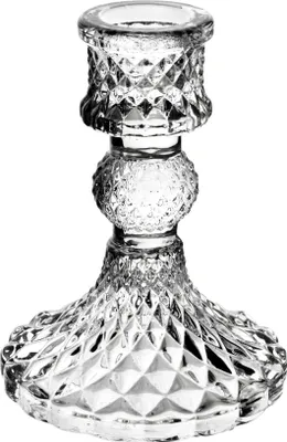 Zdjęcie produktu dla Świecznik szklany Patricia 8 x 10,5 cm, przezroczysty, 1 sztuka