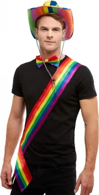 Produktbild von Regenbogenfarbene Schärpe für Gay Pride & CSD