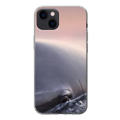 Produktbild von MuchoWow® Handyhülle Schutzhülle Hülle für iPhone 13 Delfin - Wasser - Nahaufnahme Silikon Softcase Handy Hülle - Karteninhaber