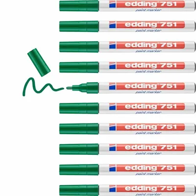 Produktbild von Edding 751, Grün, Grün, Weiß