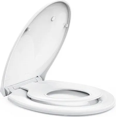 Image de Toilettes avec siège enfant magnétique et système de fermeture en douceur