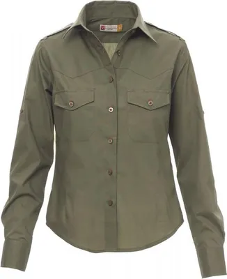Produktbild von Damen Bluse "TROPHY LADY" - Payper Militärgrün L