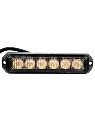 Image de Feu stroboscopique d'avertissement Predator, orange, 6 LEDx3W, 12-24V, ECE R65