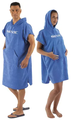 Produktbild von SEAC Poncho – Mikrofaser-Poncho für Surfen und Wassersport für Erwachsene | Supe