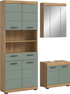 Produktbild von xonox.home Scout Badkombination B/H/T: 149x191x34 cm in Artisan Eiche Nachbildung